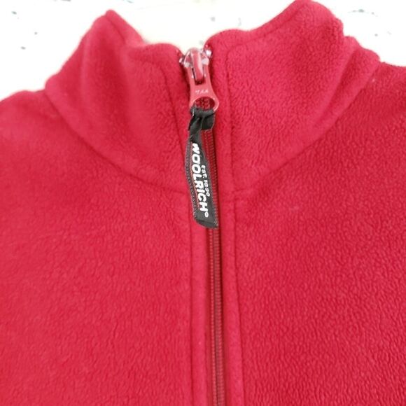 Woolrich red fleece vest jacket coat sleeveless - Picture 6 of 8